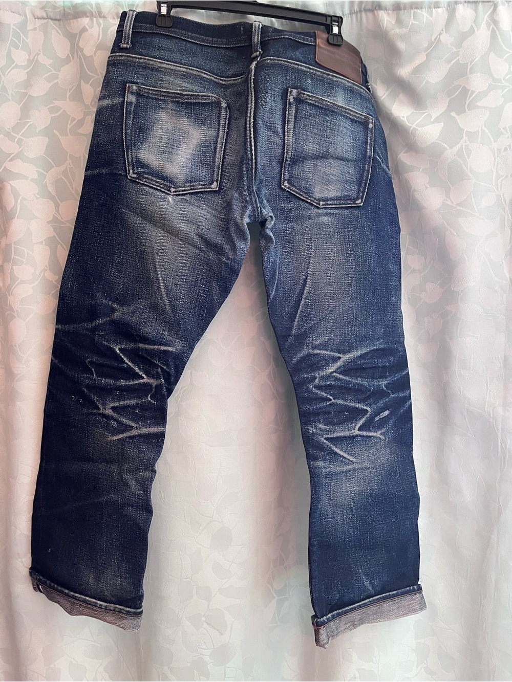 Men's The Unbranded Brand UB321 21 oz Straight Selvedge Raw Denim Jeans 36 - Picture 2 of 9